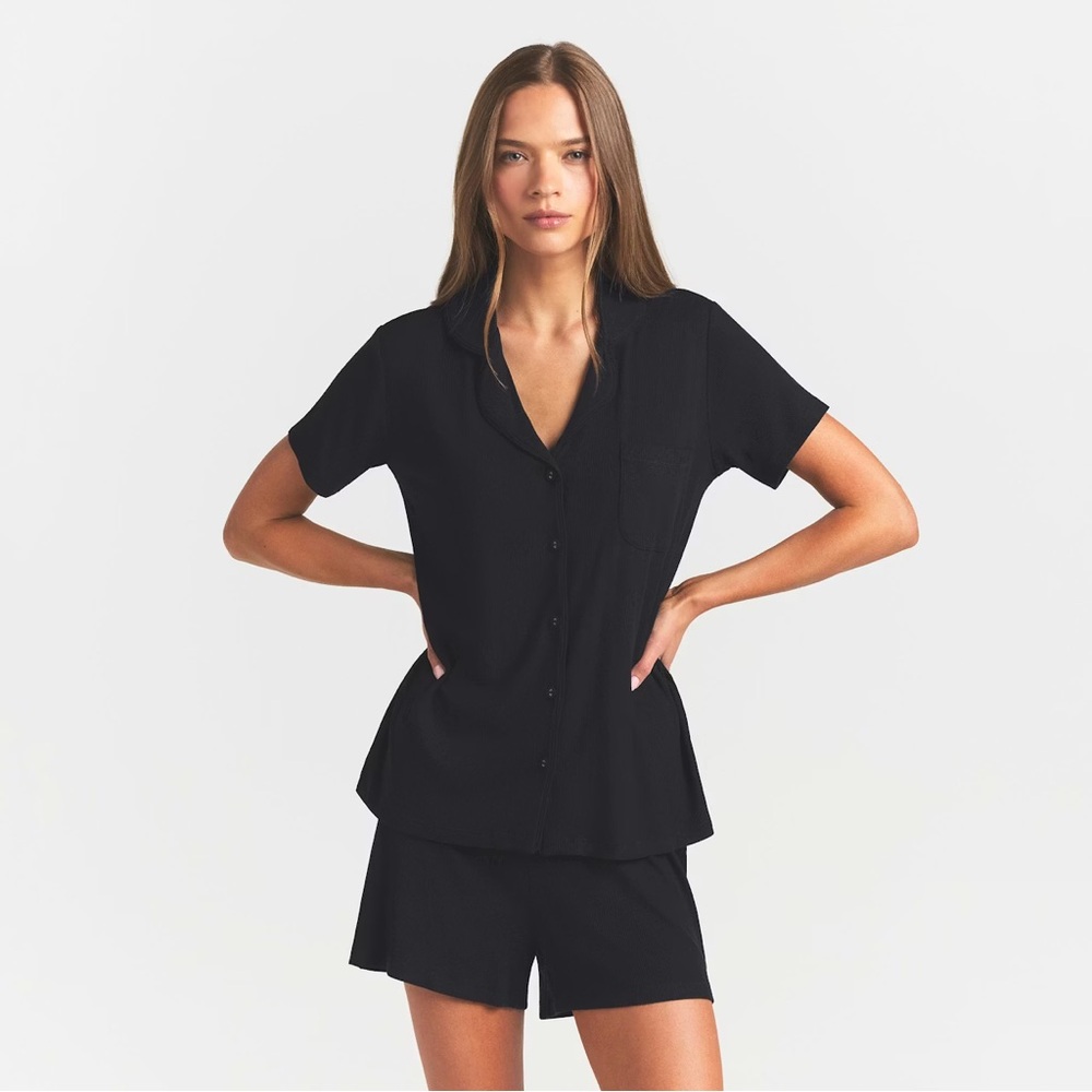 🖤 ✨NWT SKIMS Soft Lounge Short Sleep Top Size XS Oversized (FITS MEDIUM)🖤